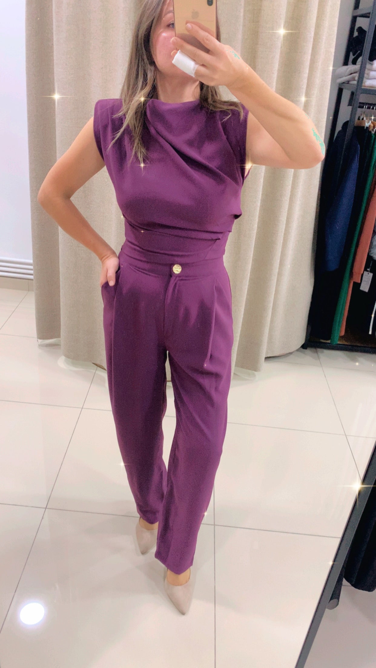 Degaje Yaka Takım Mor