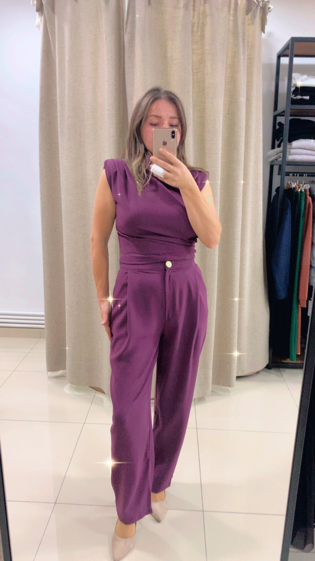 Degaje Yaka Takım Mor