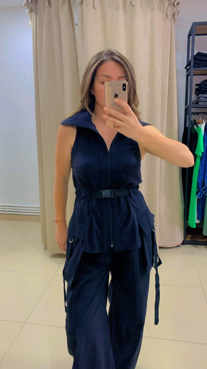Paraşüt Kumaş Siyah Takım