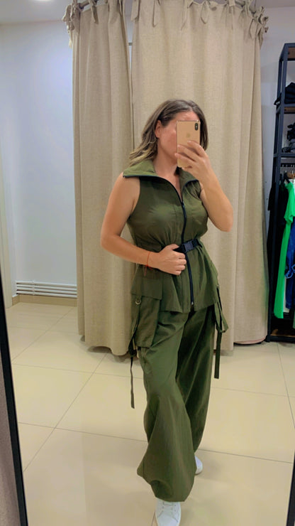 Paraşüt Kumaş Haki Takım
