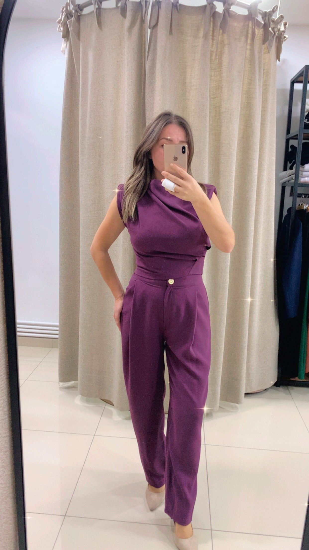 Degaje Yaka Takım Mor