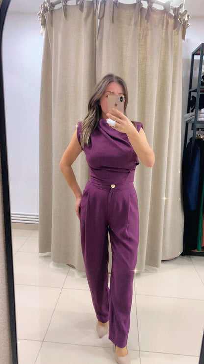 Degaje Yaka Takım Mor