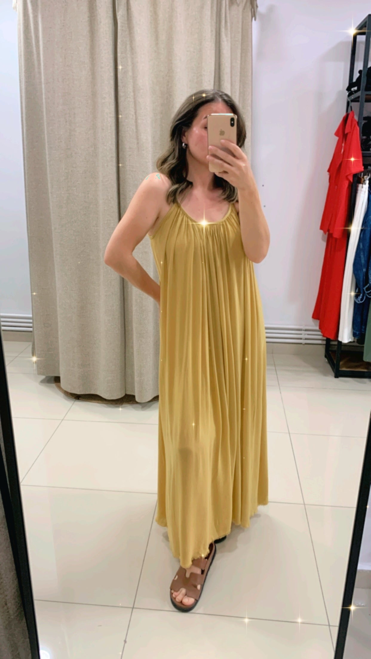 Askılı Pamuk Elbise