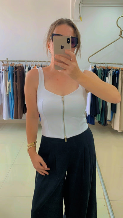 Fermuarlı Yelek Büstiyer
